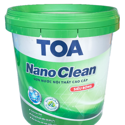 Sơn nội thất cao cấp Toa Nanoclean siêu bóng - 15L