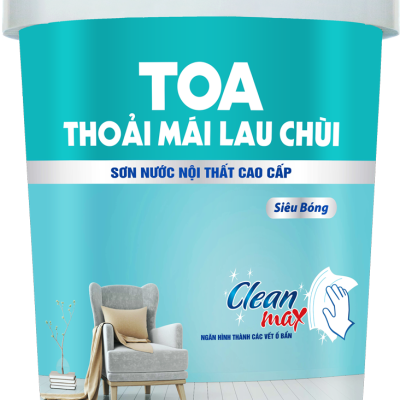 Sơn nội thất Toa Thoải Mái Lau Chùi siêu bóng - 5L