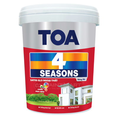 Sơn ngoại thất TOA 4 Seasons Satin Glo Bóng Mờ - 5L