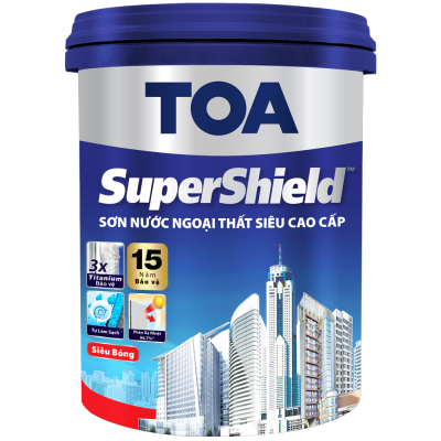 Sơn ngoại thất Toa Supershield siêu bóng - 15L