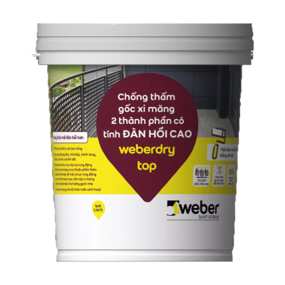 Chống thấm gốc xi măng weberdry top - Lon 5Kg