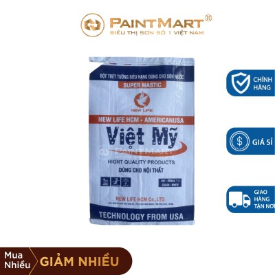 Bột trét tường nội thất giá rẻ Việt Mỹ bao 40Kg