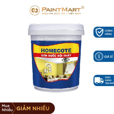 Sơn nội thất  kinh tế Toa Homecote thùng 17L