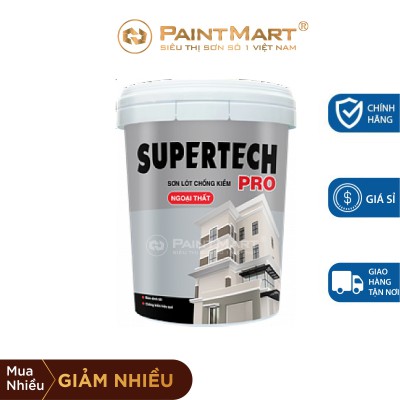 Sơn lót chống kiềm ngoại thất giá rẻ Toa Supertech Pro thùng 18L