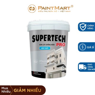 Sơn lót chống kiềm nội thất giá rẻ Toa Supertech Pro thùng 18L