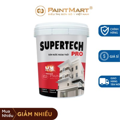 Sơn nước ngoại thất giá rẻ Toa Supertech Pro thùng 18L