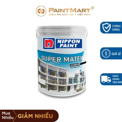 Sơn ngoại thất giá rẻ NIPPON SUPER MATEX 18L