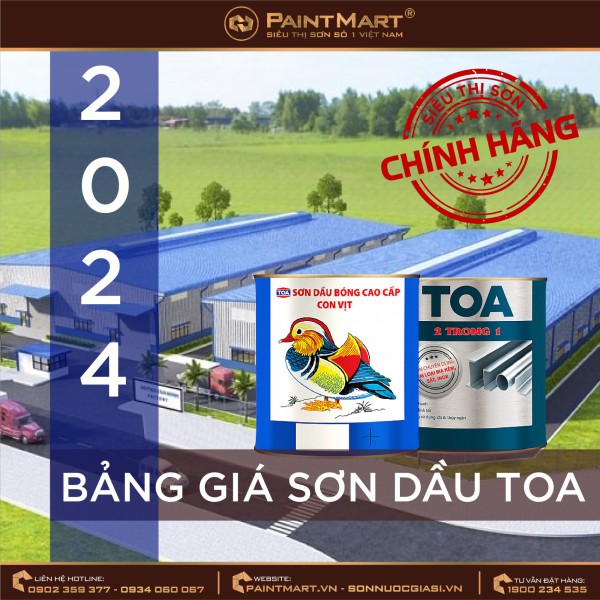 Bảng giá sơn dầu TOA mới nhất năm 2024