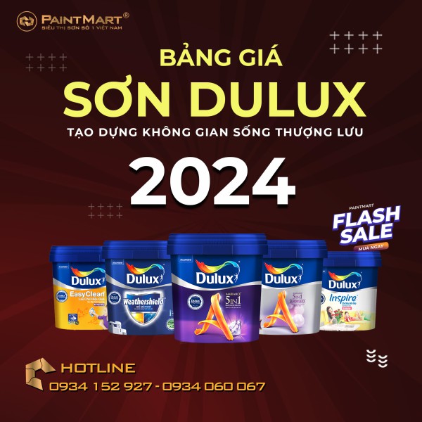 Bảng giá sơn Dulux mới nhất năm 2024