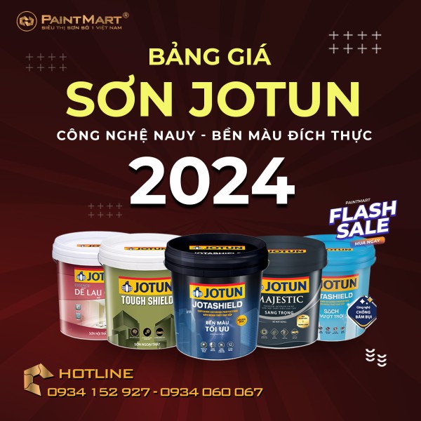 Bảng giá sơn Jotun mới nhất 2024