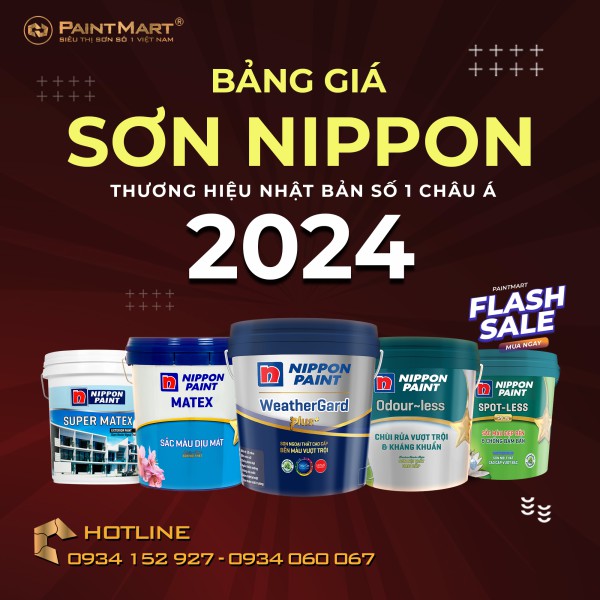 Bảng giá sơn Nippon mới nhất năm 2024