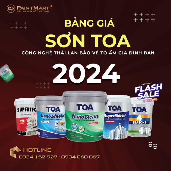 Bảng giá sơn Toa mới nhất 2024