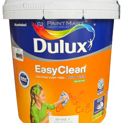 Sơn nội thất Dulux Easyclean lau chùi vượt trội kháng Virus bề mặt mờ 99A - thùng 15L