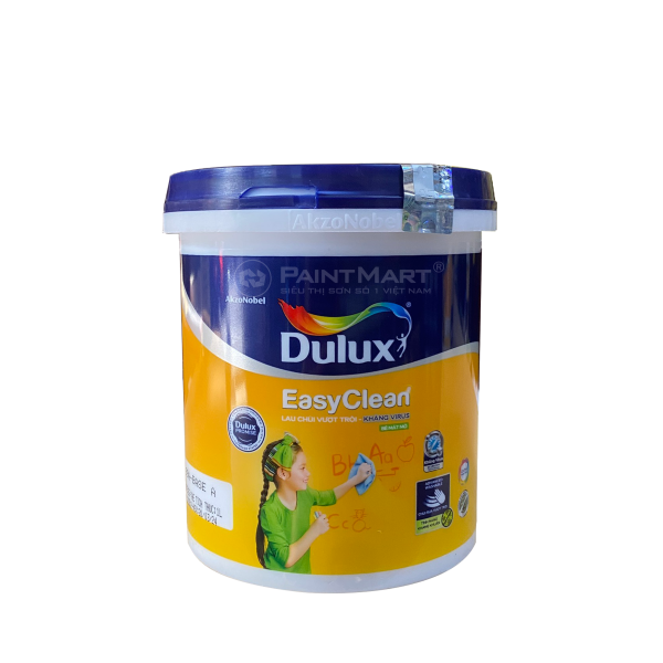 Sơn nội thất Dulux Easyclean lau chùi vượt trội kháng Virus bề mặt mờ 99A - Lon 1L