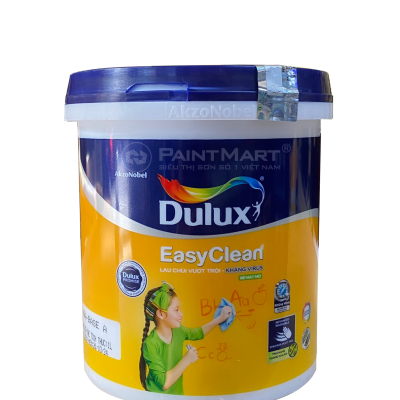 Sơn nội thất Dulux Easyclean lau chùi vượt trội kháng Virus bề mặt mờ 99A - Lon 1L