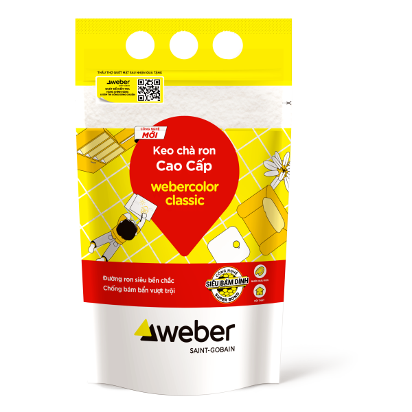 Keo chà ron chuyên dụng webercolor classic