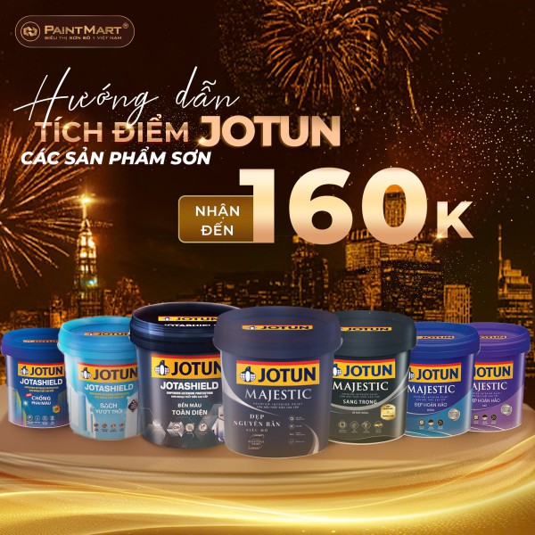 Hướng dẫn tích điểm Sơn Jotun Master Painter và bảng điểm mới nhất toàn bộ các sản phẩm của Jotun