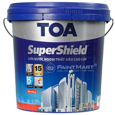 Sơn ngoại thất Toa Supershield siêu bóng - 15L