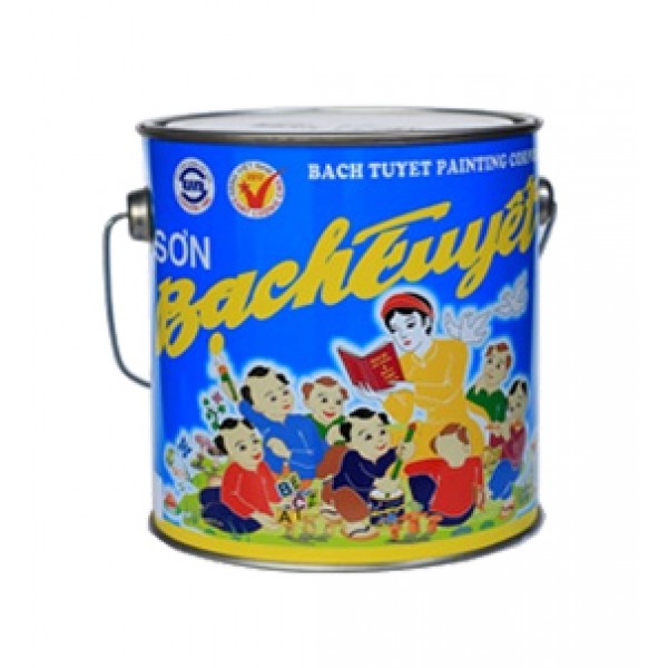 Sơn chống rỉ đỏ mờ Bạch Tuyết lon 3Kg