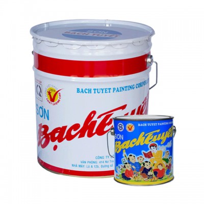 Sơn dầu Alkyd trắng mờ Bạch Tuyết thùng 18KG