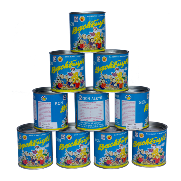 Sơn dầu Alkyd Bạch Tuyết đen mờ