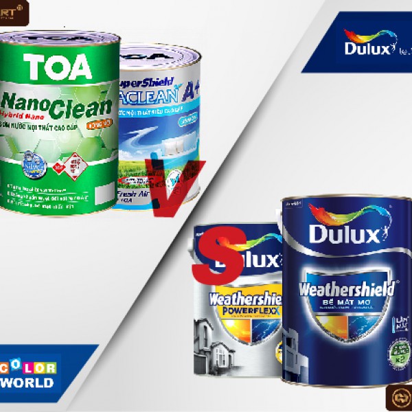So sánh sơn Toa và Dulux
