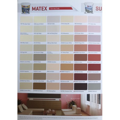 Bảng màu sơn Nippon Matex
