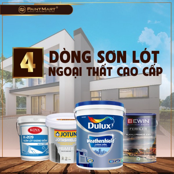 Top 4 Thương hiệu Sơn lót kháng kiềm cao cấp nhất hiện nay