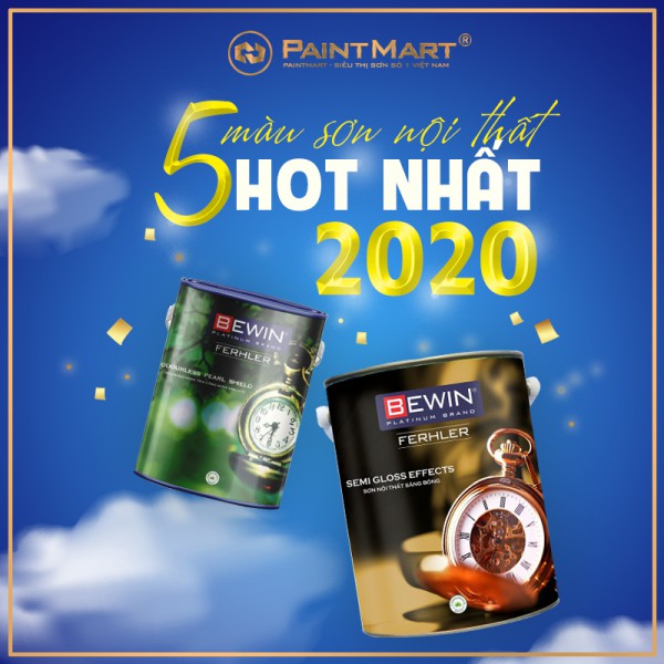 Tổng hợp 5 màu sơn nội thất hot nhất năm 2020 từ sơn Bewin