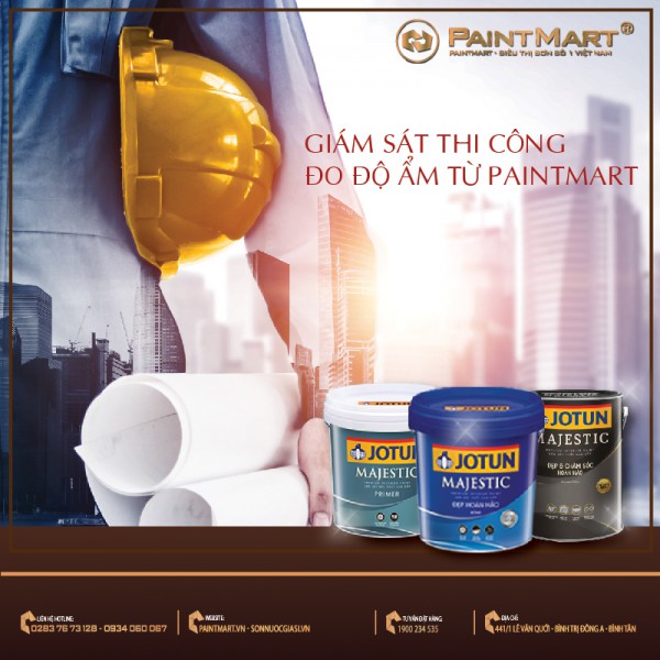 Giám sát thi công và đo độ ẩm từ Paintmart 