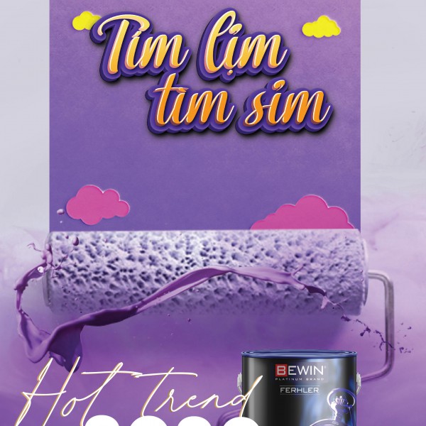 Cùng Bewin nhuộm sắc tím cho không gian yêu thương