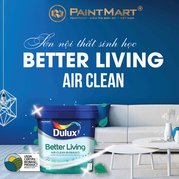 Sơn nội thất sinh học Dulux mang đến không gian sống trong lành cho mọi tổ ấm