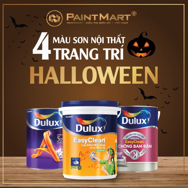 Gợi ý 4 màu sơn nội thất trang trí lễ hội Halloween từ sơn Dulux