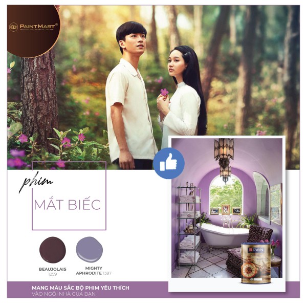 Màu sắc sơn trang trí trong các bộ phim yêu thích