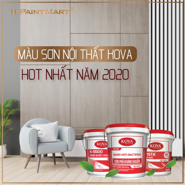 Top 5 màu sơn nội thất Kova hot nhất năm 2020