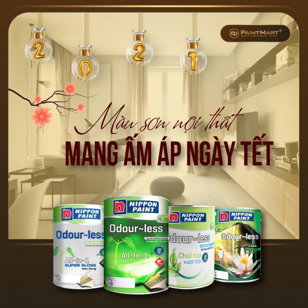 Màu sơn nội thất trung tính mang ấm áp cho gia đình ngày Tết