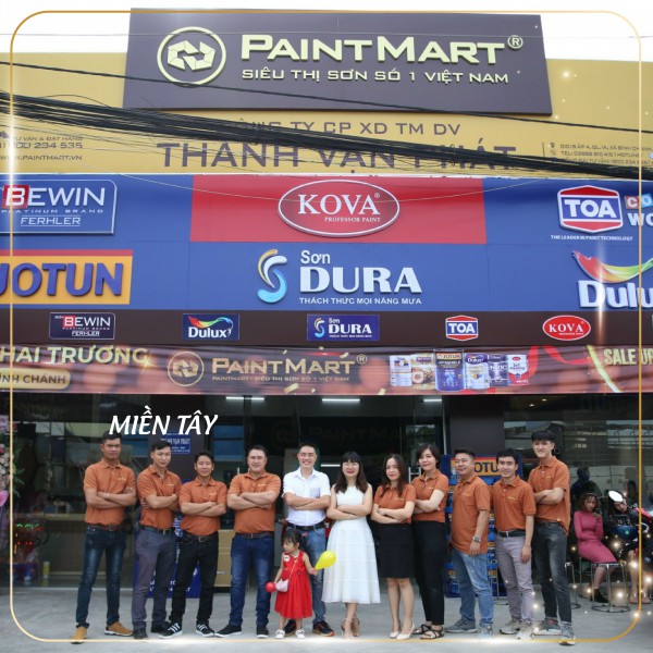 Siêu thị sơn Paint Mart Bình Chánh - Nơi khởi đầu những ngôi nhà đẹp cho Mekong Delta (Miền Tây)