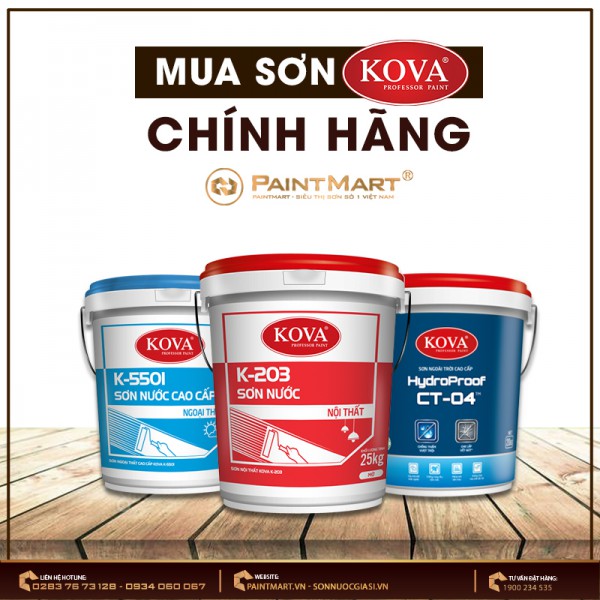 Mua sơn chính hãng Kova tại TP.HCM
