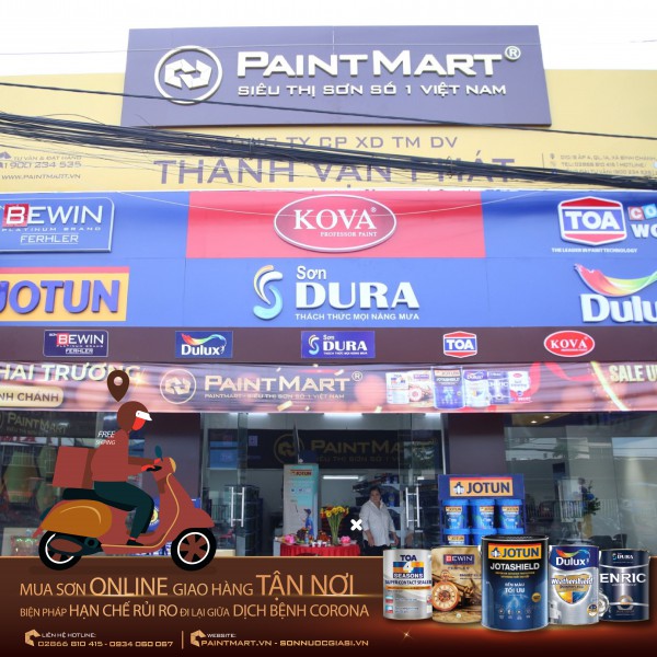 Chỉ với 3 bước đơn giản" Mua sơn nhà xịn từ Siêu thị sơn chính hãng Paint Mart"