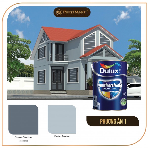 Phương án phối màu sơn 3D miễn phí cho ngôi nhà của bạn từ thương hiệu sơn Dulux