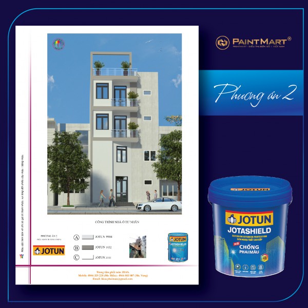 Phối màu 3D miễn phí sơn Jotun tại Siêu thị sơn chính hãng Paintmart