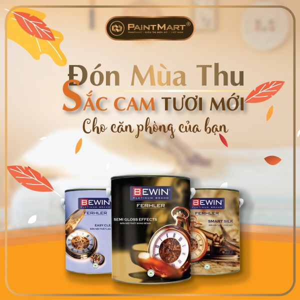 Đón mùa thu bằng sắc cam tươi mới cho căn phòng của bạn từ sơn Bewin