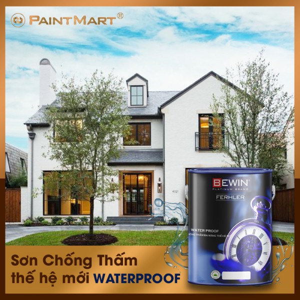 Giới thiệu Sơn chống thấm pha xi măng Waterproof thế hệ mới của thương hiệu Bewin