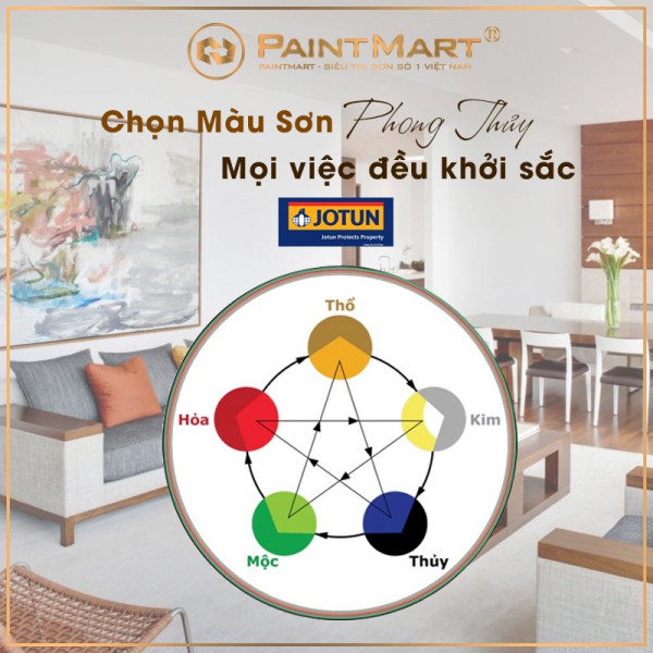 Chọn màu sơn phong thủy theo ngũ hành giúp mọi việc đều khởi sắc