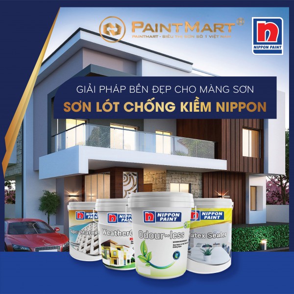 Tổng hợp các dòng sơn lót chống kiềm Nippon - Giải pháp bền đẹp cho bề mặt tường nhà