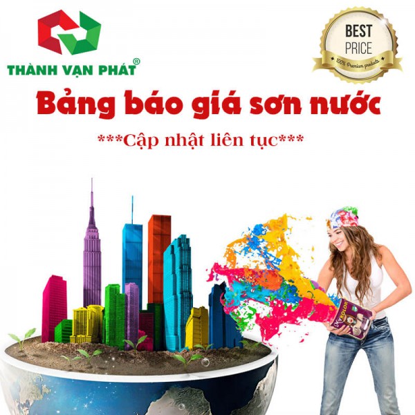 Bảng báo giá sơn nước mới nhất hiện nay [Cập nhật liên tục]