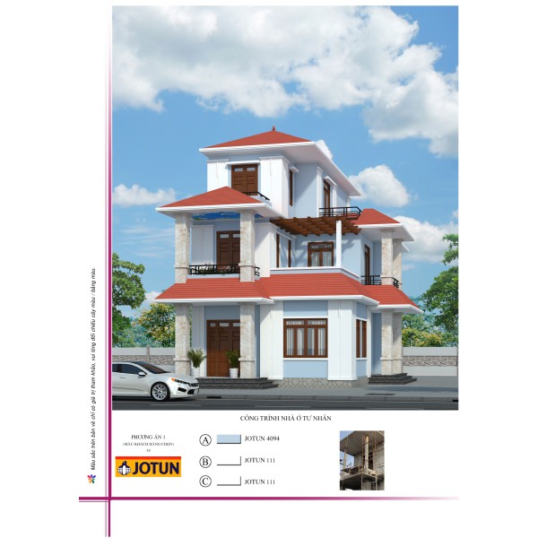 PHỐI MÀU SƠN NHÀ 3D MIỄN PHÍ