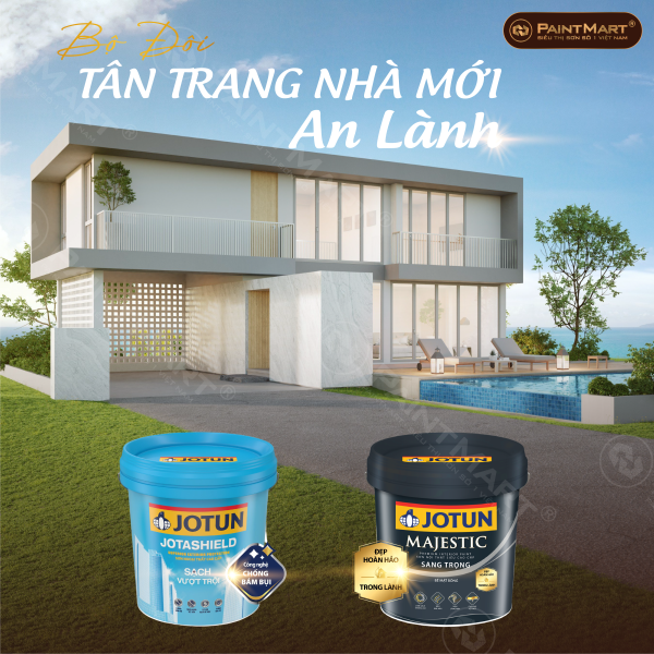 Tân trang nhà mới đón tết cùng bộ đôi sản phẩm mới Jotun Jotashield sạch vượt trội & Jotun Majestic sang trọng