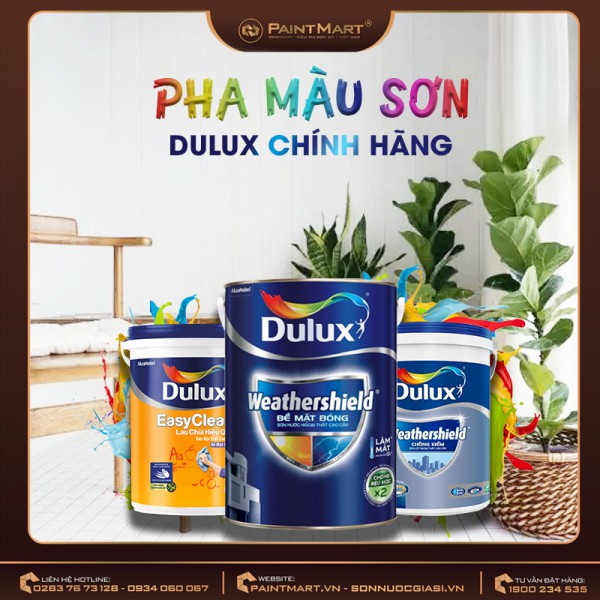 Pha màu sơn Dulux chính hãng