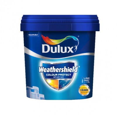 Sơn ngoại thất Dulux Weathershield Colour Protect bề mặt mờ E015 lon 1L
